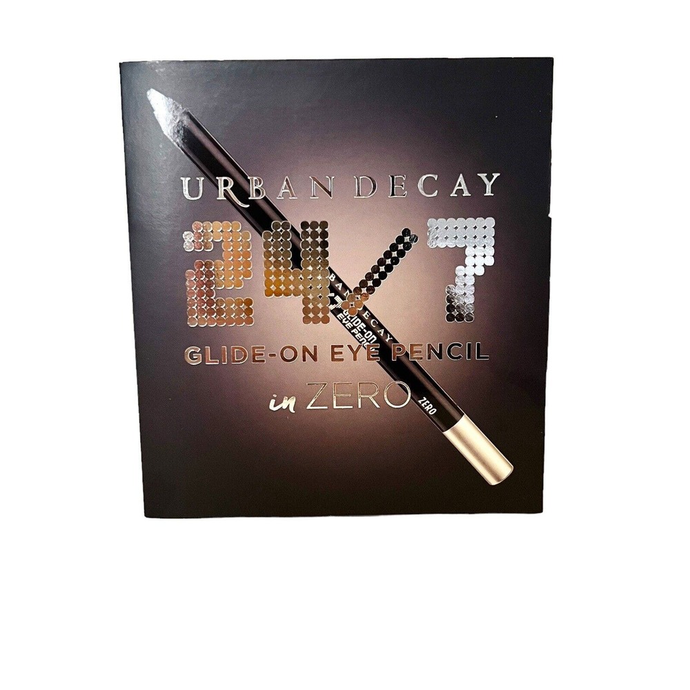 URBAN DECAY 24/7 WATERPROOF GLIDE ON EYE PENCIL ZERO Travel Mini Size Black